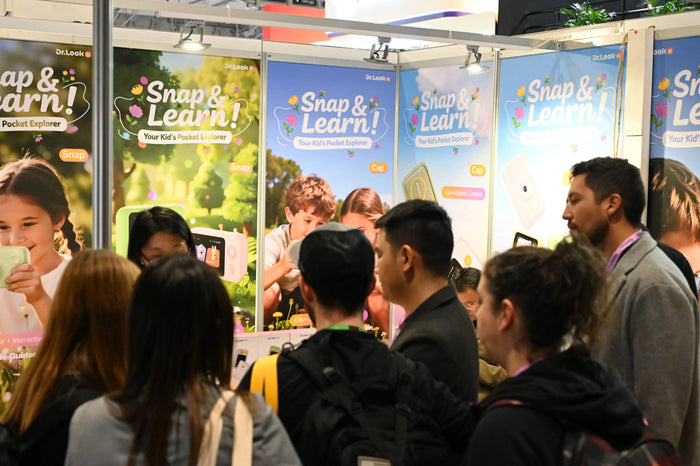 The booth drew a steady crowd