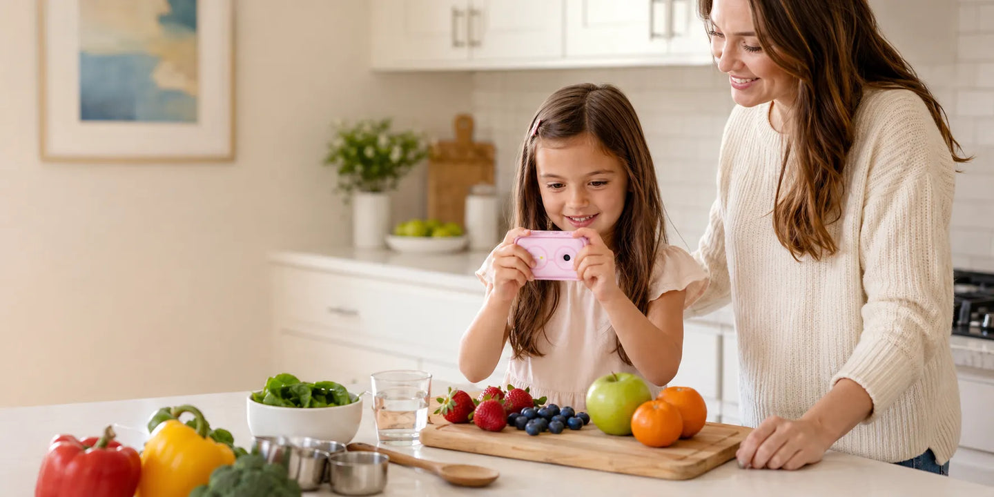 Dr.Look AI Cap kitchen science learning activity