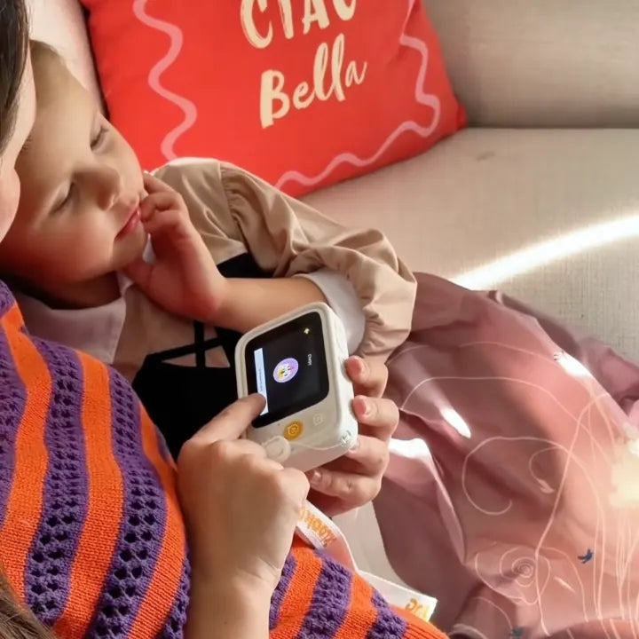 Child viewing a discovery on Dr.Look AI Cap